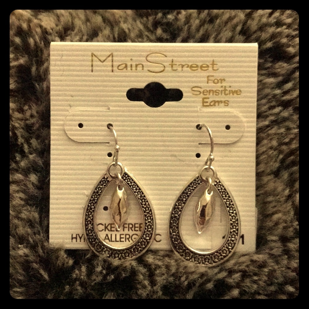 Silver earrings